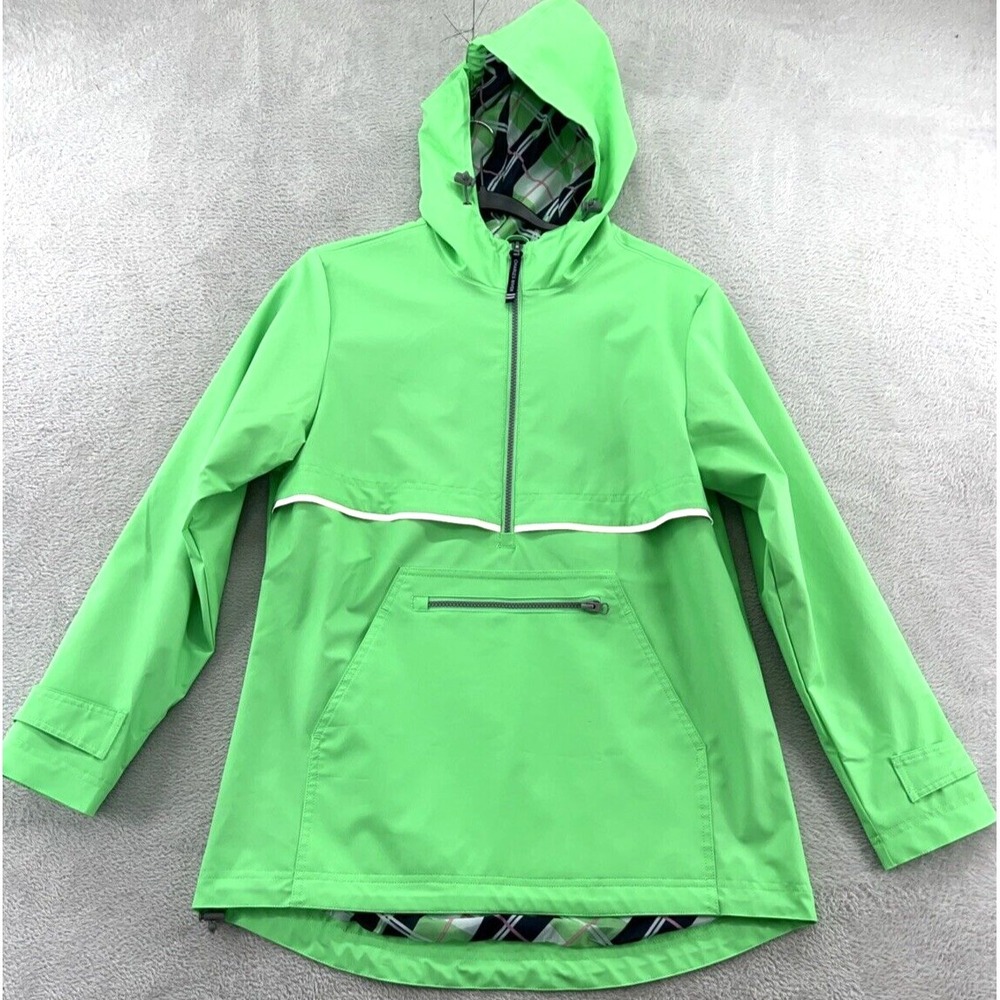 Charles River Apparel Jacket Womens Size Small Green Chatham Anorak Rain Coat